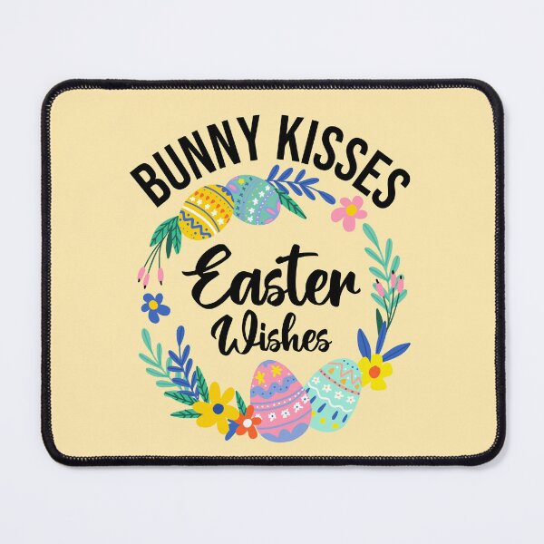 Item preview, Bunny Kisses and Easter Wishes, Easter Eggs Postcards and stickers Gift for Mom and Dad, Spring Celebration Quotes designed and sold by Eddyed.