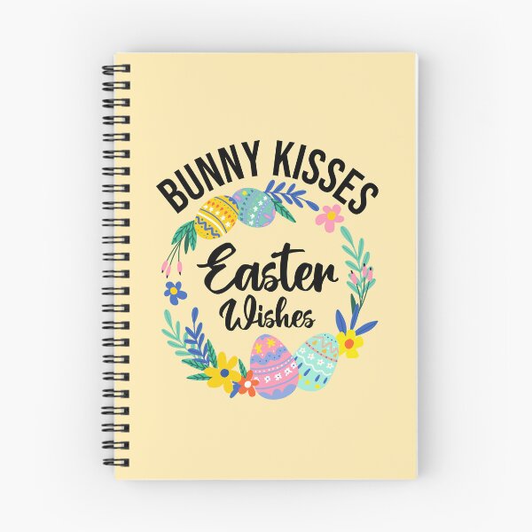 Item preview, Bunny Kisses and Easter Wishes, Easter Eggs Postcards and stickers Gift for Mom and Dad, Spring Celebration Quotes designed and sold by Eddyed.