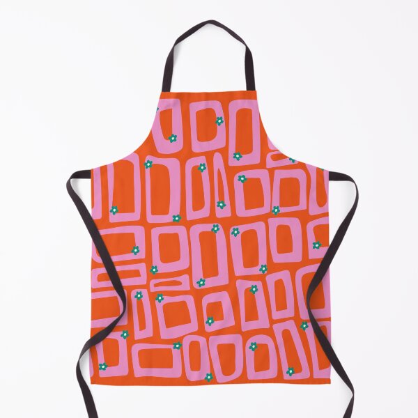 Item preview, Groovy retro rectangles and cute flowers  designed and sold by lucybrownlane.