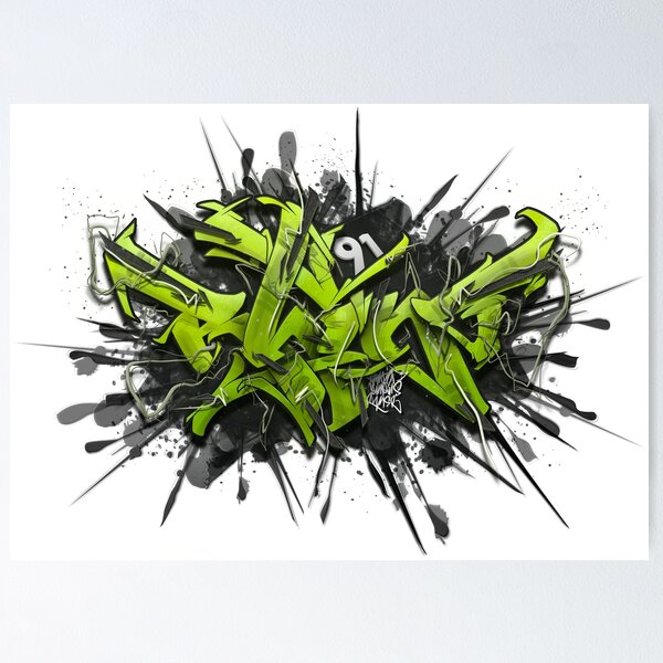 graffiti letters Poster