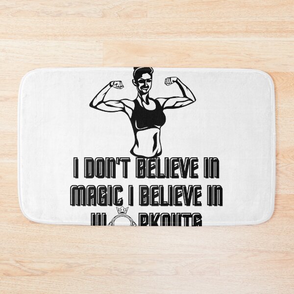 Item preview, I Don't Believe in Magic I Believe in Workouts , Funny gym, workout, exercise designed and sold by Alexa5454.
