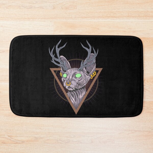 Item preview, Cat sphynx antlers hunting forests designed and sold by jackienorfolkal.