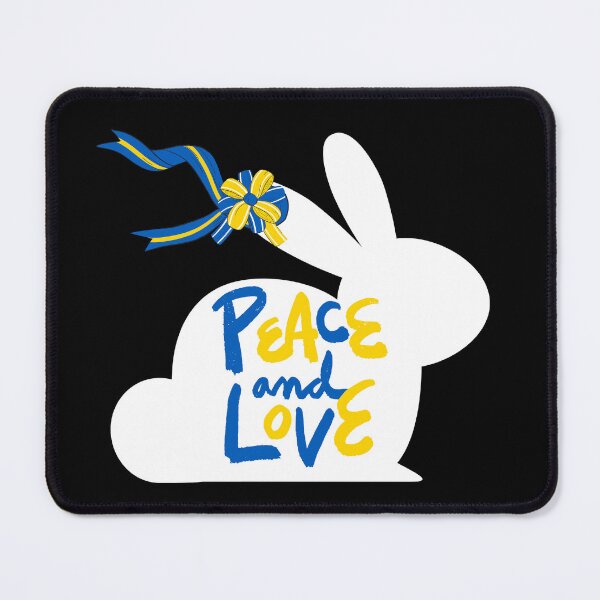 Item preview, Peace and love ukrainian bunny designed and sold by euphoriashop4.