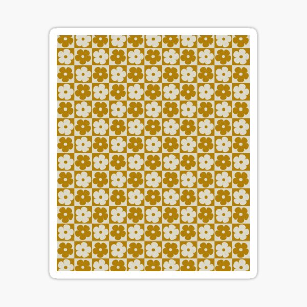 Artikel-Vorschau von Vintage Retro 90er ästhetischer Blumen-Checker, designt und verkauft von ind3finite.