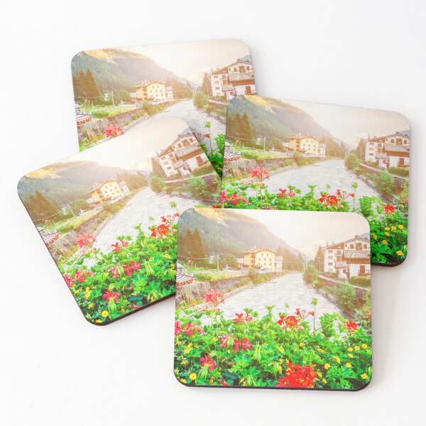 Item preview, Canal in Alpine town designed and sold by hardscuffle.