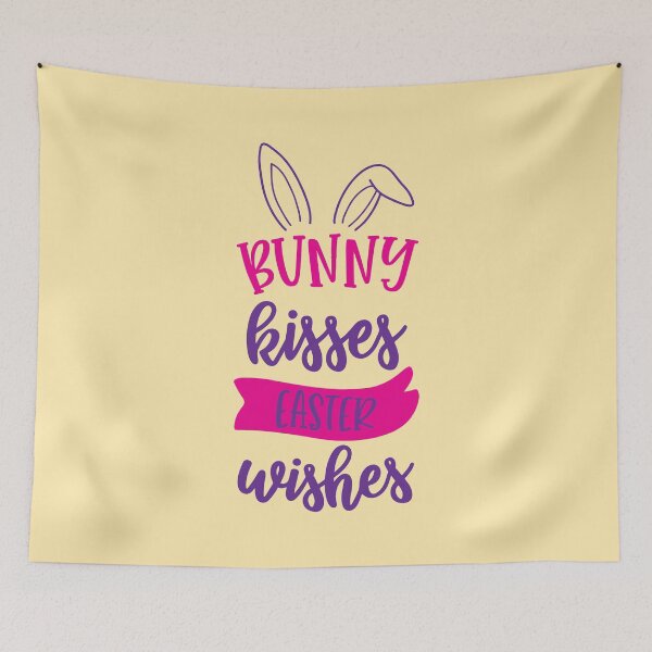 Item preview, Bunny Kisses and Easter Wishes, Funny Easter Bunny, Spring Celebration Gifts for Family and Friends designed and sold by Eddyed.