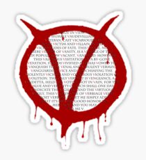 V for Vendetta Sticker