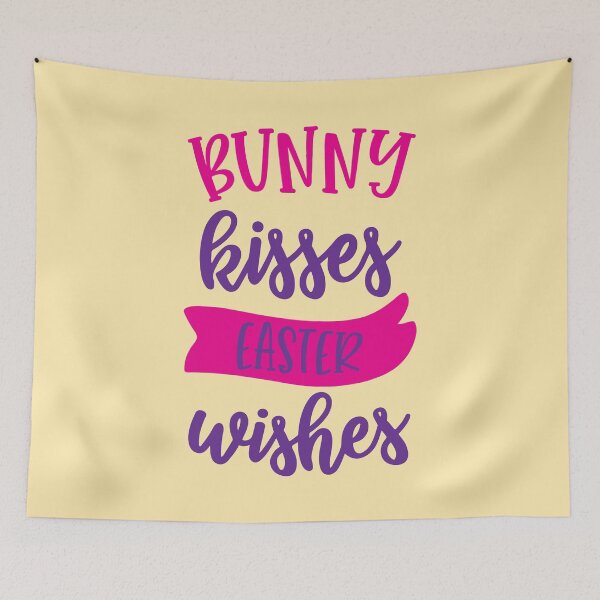 Item preview, Bunny Kisses and Easter Wishes, Funny Easter Bunny, Spring Celebration Gifts for Family and Friends designed and sold by Eddyed.