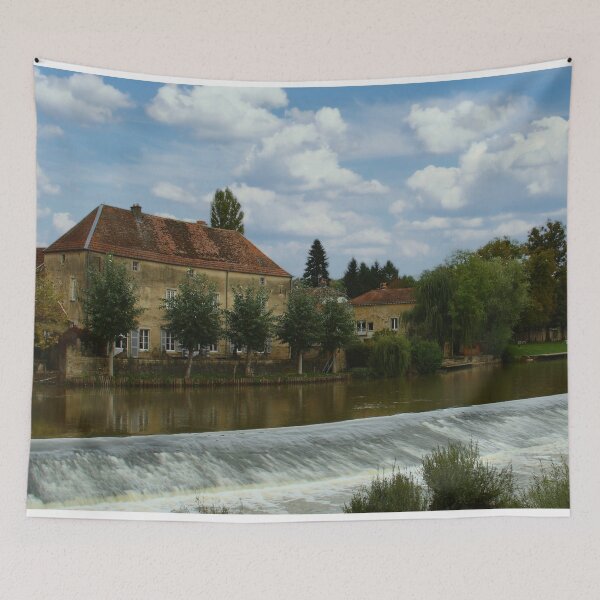 Item preview, Old houses near river designed and sold by hardscuffle.