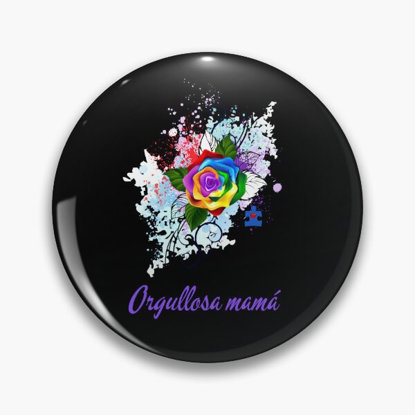 Item preview, Consciencia sobre el autismo~ diseño de rosa arcoíris y Mama orgullosa designed and sold by ForscarlettPub.