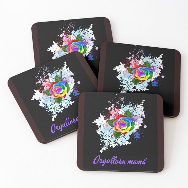 Item preview, Consciencia sobre el autismo~ diseño de rosa arcoíris y Mama orgullosa designed and sold by ForscarlettPub.