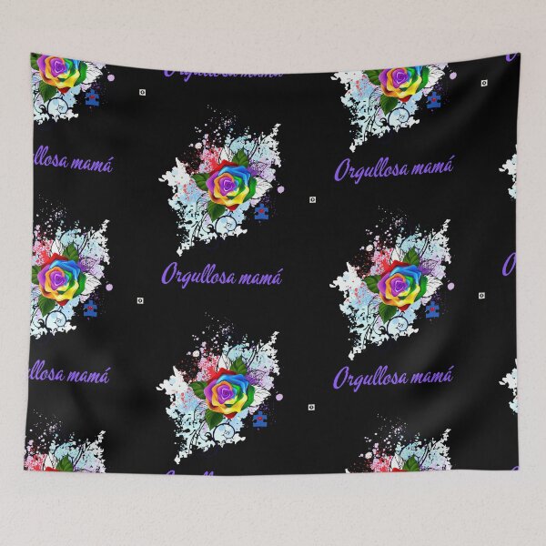 Item preview, Consciencia sobre el autismo~ diseño de rosa arcoíris y Mama orgullosa designed and sold by ForscarlettPub.