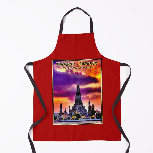 Item preview,  THAILAND : Vintage Bangkok Wat Arun Temple of Dawn Print designed and sold by posterbobs.