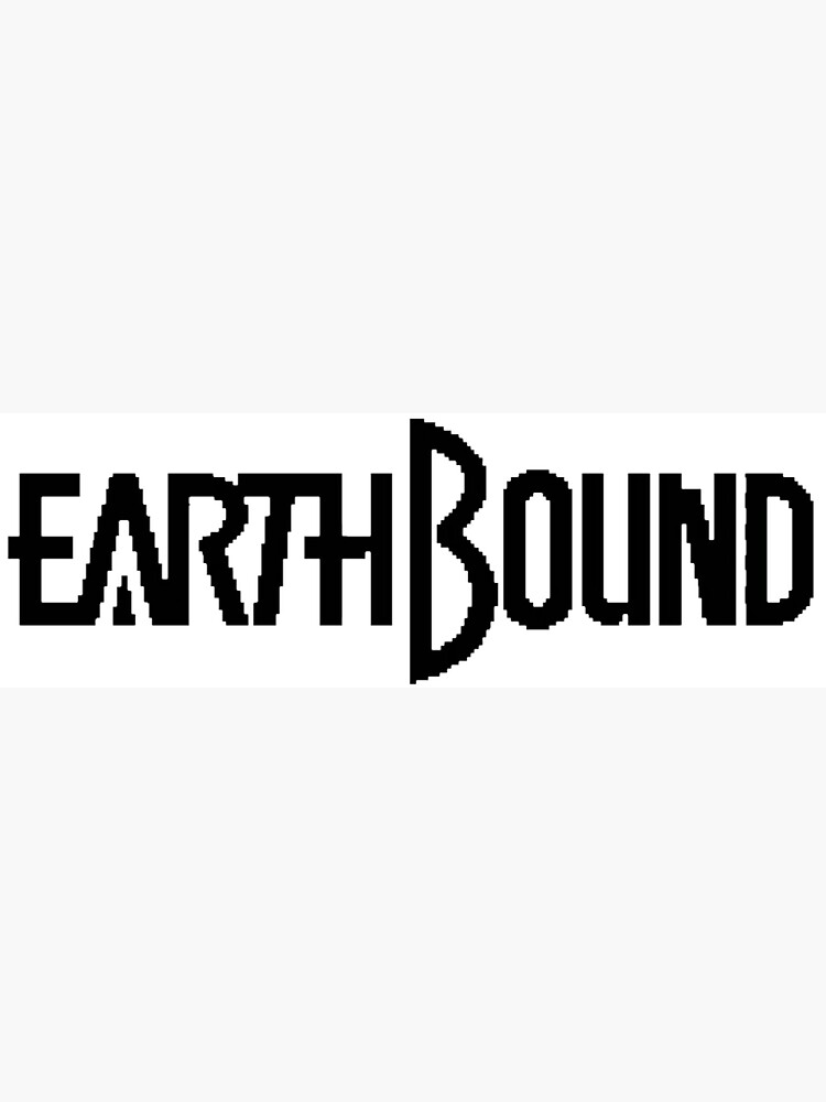 "EarthBound Black Logo" Poster for Sale by TheCosmicGnome Redbubble