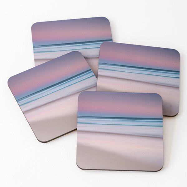Item preview, pastel beach photo blur pink blue serene calming designed and sold by handmadehipsters.