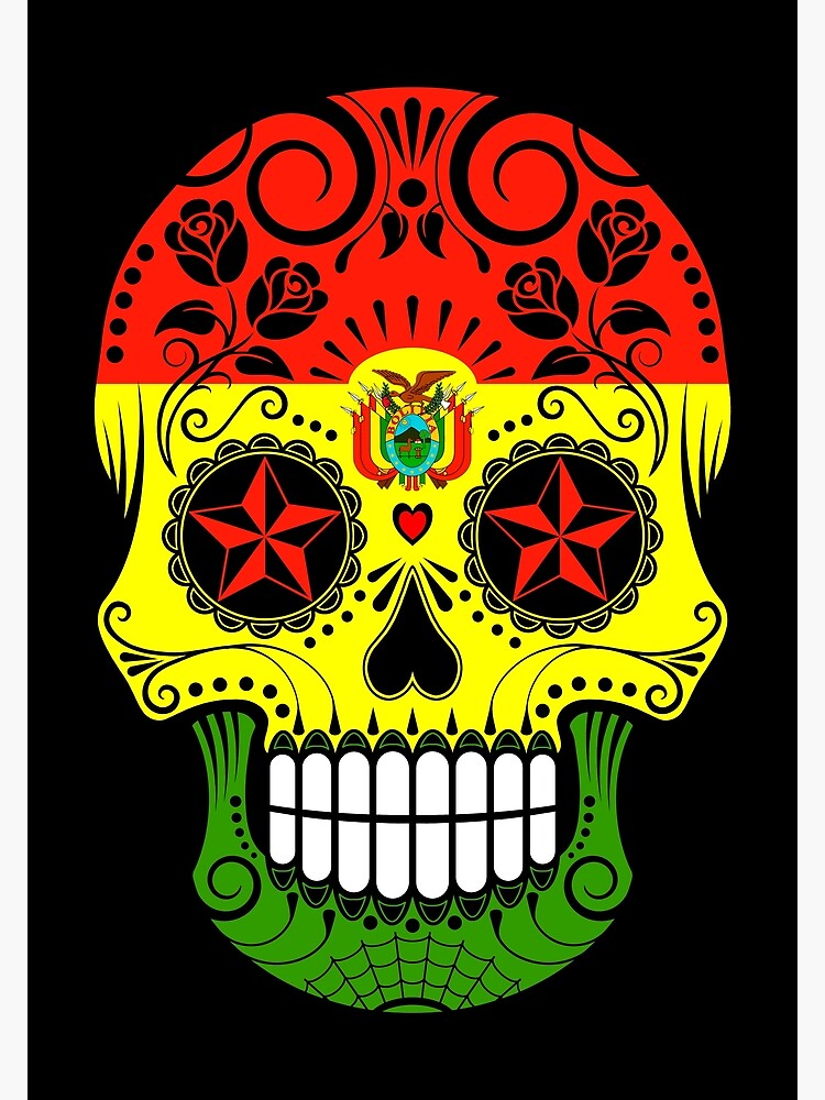 Chaotic Argentine Flag Splatter Skull Poster for Sale by jeff bartels