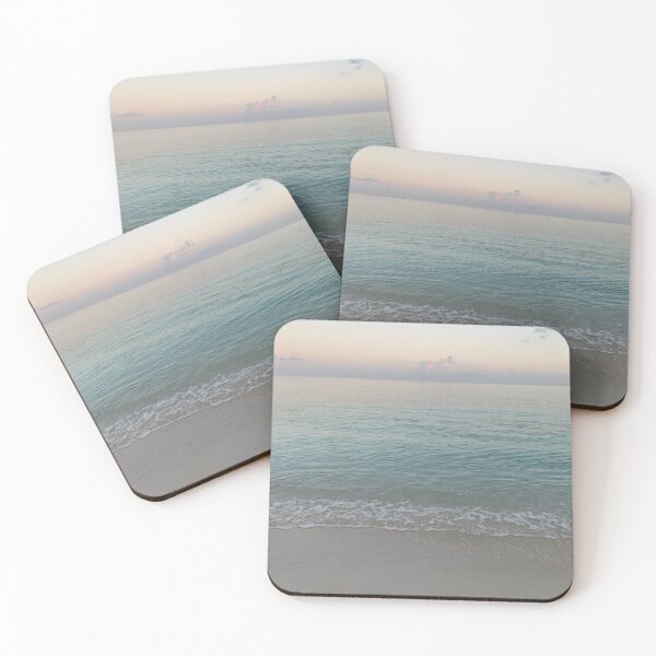 Item preview, Calm Blue Clear Tropical Beach Caribbean at sunset designed and sold by MarzStudio.