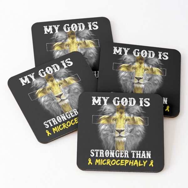 Item preview, Lion My God Is Stronger Than MICROCEPHALY Support MICROCEPHALY Warrior designed and sold by Hatjar.