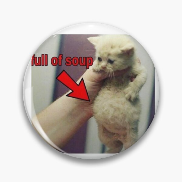 Item preview, Full of Soup Cat designed and sold by freakydutchkid.