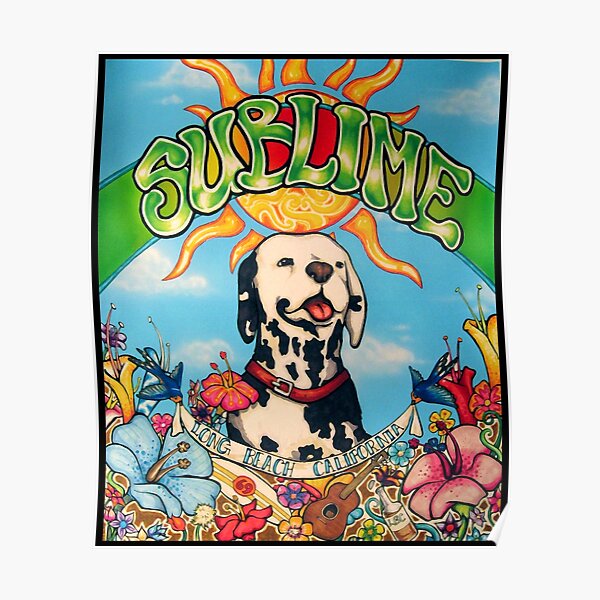 Sublimes Dog CA Vintage Poster