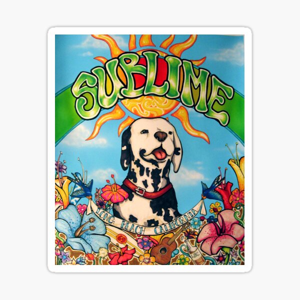 Sublimes Dog CA Vintage Sticker