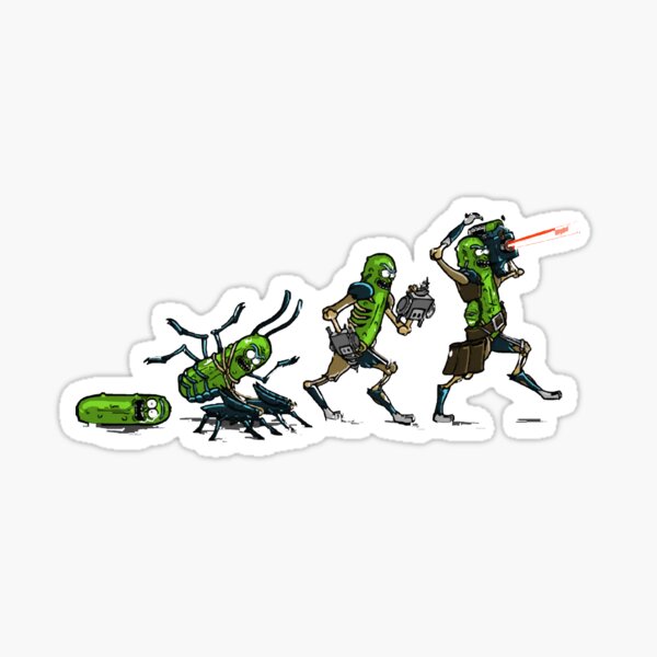 The Savage Pickle Rick Sticker
