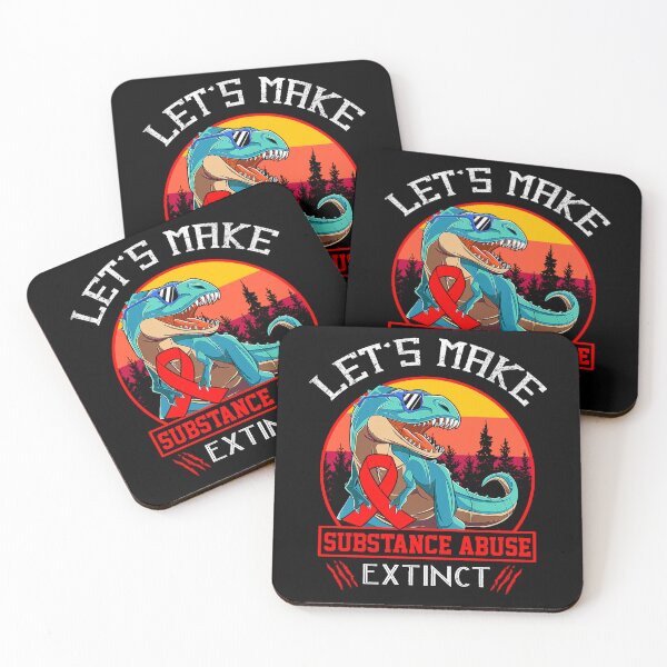 Item preview, Let's Make Substance Abuse Extinct Dinosaur Men Women Kid designed and sold by Mnrshirley.