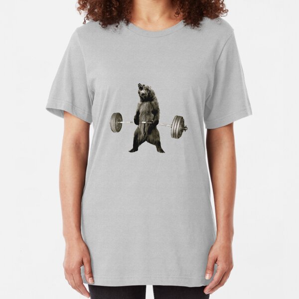 Bear Gains Slim Fit T-Shirt