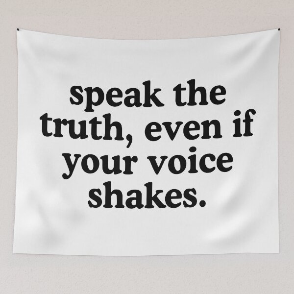 Item preview, Speak The Truth Even If Your Voice Shakes designed and sold by allysmar.