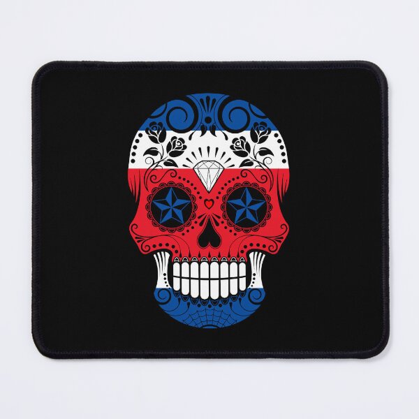 Item preview, Sugar Skull with Roses and Flag of Costa Rica designed and sold by JeffBartels.