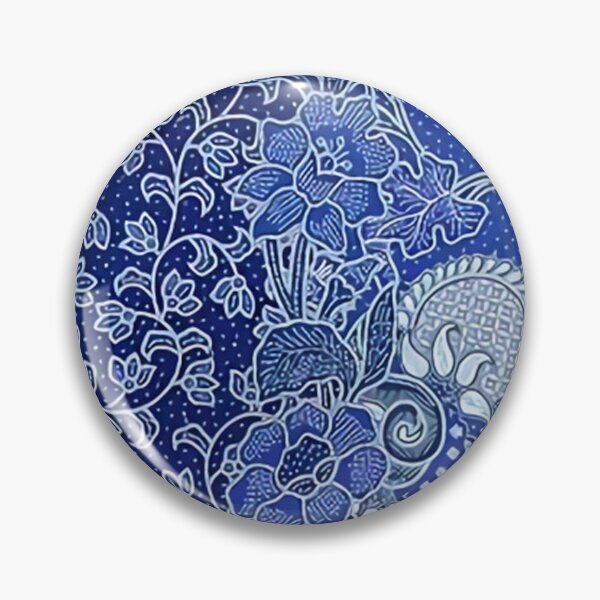 Item preview, Blue Flower Batik designed and sold by Margarita Luckey.