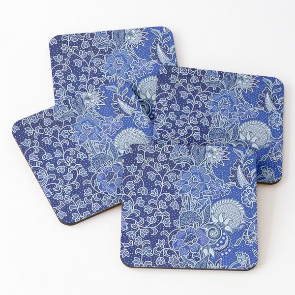 Item preview, Blue Flower Batik designed and sold by Margarita Luckey.