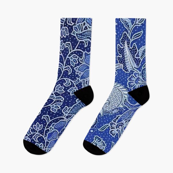 Item preview, Blue Flower Batik designed and sold by Margarita Luckey.