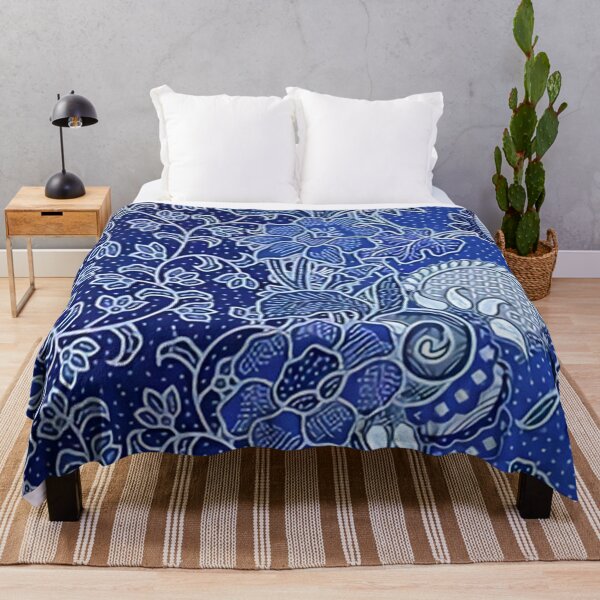 Item preview, Blue Flower Batik designed and sold by Margarita Luckey.