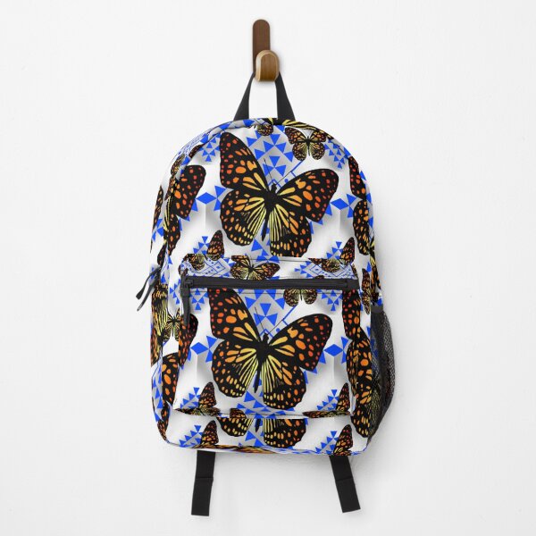 Item preview, White / Blue / Fire Color Native Butterfly Design designed and sold by JMWCD.