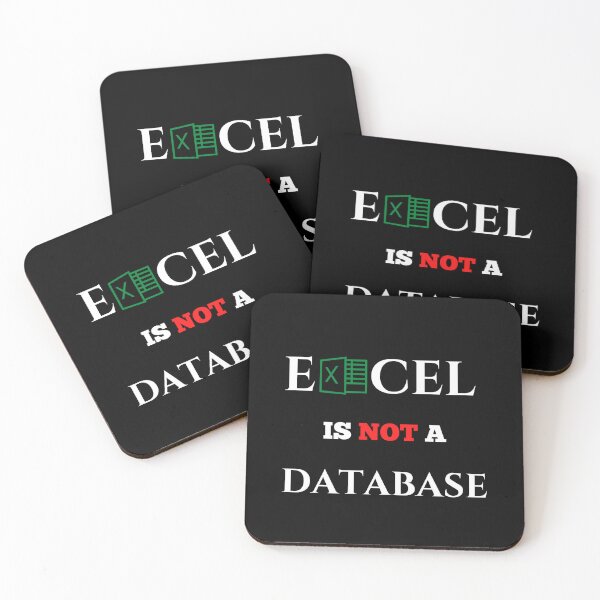 Artikelvorschau,  Excel ist keine Datenbank entworfen und verkauft von MDARTSY.