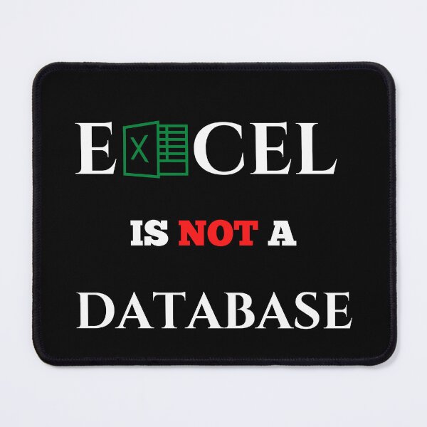 Item preview, Excel is Not a Database designed and sold by MDARTSY.