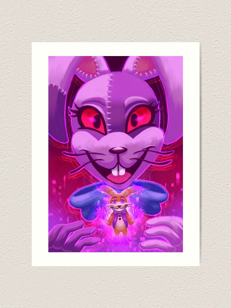 Glitchtrap Vanny FNAF Security Breach Art Print For Sale By TheHoodedNeku Redbubble
