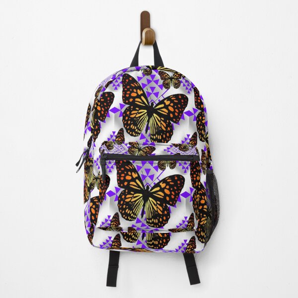 Item preview, White / Purple / Fire Color Native Butterfly Design designed and sold by JMWCD.