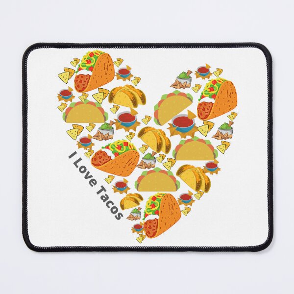 Item preview, Taco Love-A Big Heart filled with tacos, chips, guacamole and salsa. designed and sold by TracyDDigitals.