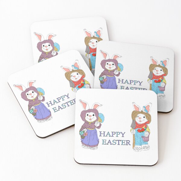 Item preview, Happy Easter - Bunnies designed and sold by BubbleDesigns4U.