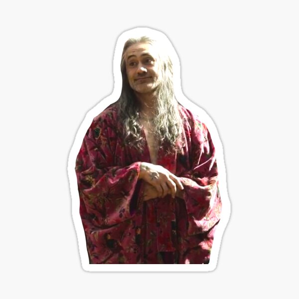 Barbe Noire en robe Notre drapeau signifie la mort Sticker