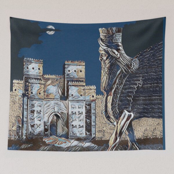 Item preview, Ishtar Gate and Lamassu designed and sold by doniainart.
