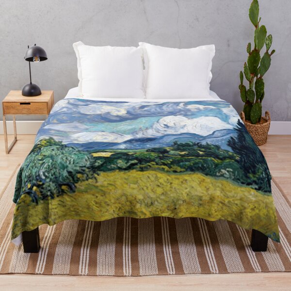 Item preview, Wheat field with cypresses designed and sold by butlrrichard.