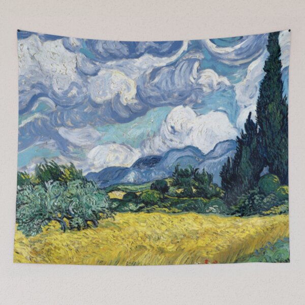 Item preview, Wheat field with cypresses designed and sold by butlrrichard.