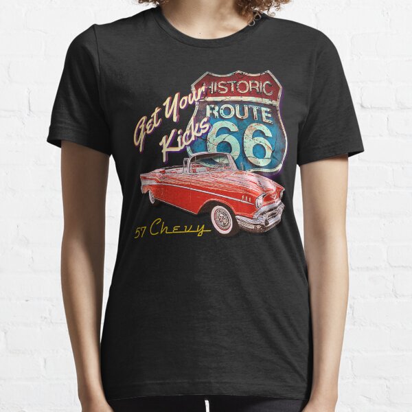 1957 Chevy Bel Air Vintage Retro Classic Car Street Hot Rod Antique Route 66 Design Essential T-Shirt