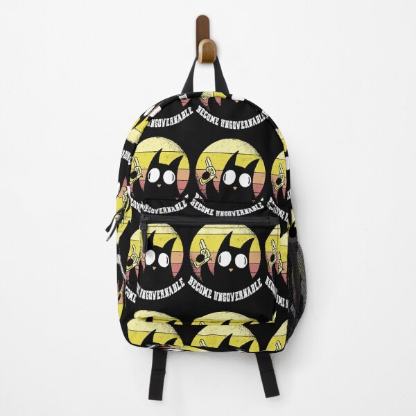 Item preview, Funny Retro Black Cat Become Ungovernable design designed and sold by Merchking1.