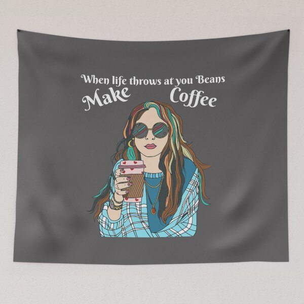 Item preview, when life throws at you Beans, make Coffee designed and sold by Brewed  Styles.