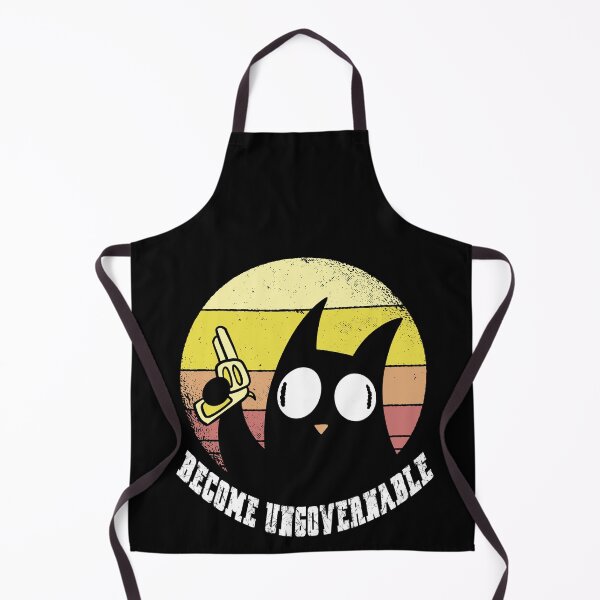 Item preview, Funny Retro Black Cat Become Ungovernable design designed and sold by Merchking1.