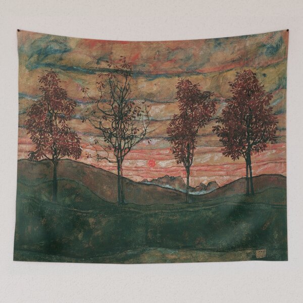 Item preview, Egon Schiele Four Trees, Egon Schiele abstract  designed and sold by Olivia-One.